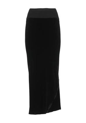 Rick Owens velvet-finish skirt - Black