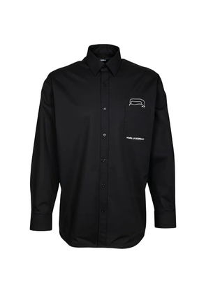Karl Lagerfeld chest-pocket shirt - Black