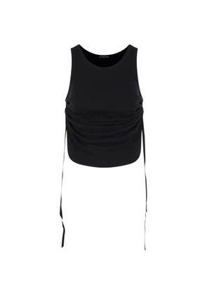 Ann Demeulemeester wrinkled tank top - Black