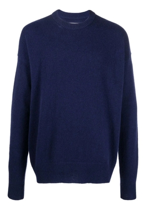 Jil Sander crew neck cashmere jumper - Blue