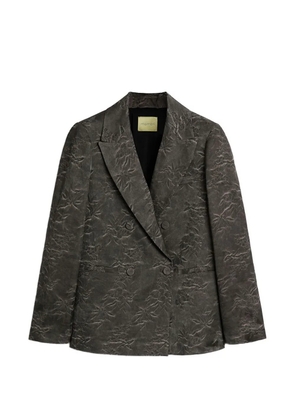 Momoni jacquard double-breasted jacket - Grey