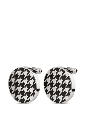 Luta houndstooth stud earrings - Black