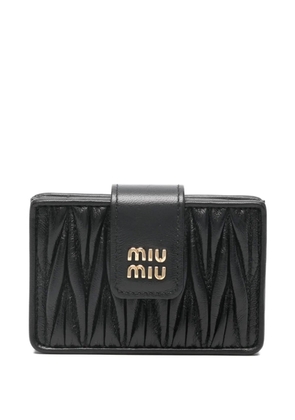 Miu Miu matelassé wallet - Black