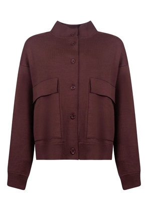 JEI-O button flap-pocket jacket - Red