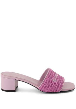 Givenchy 45mm 4G raffia sandals - Purple
