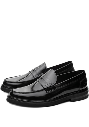 Poche Paris strap-detail loafers - Black