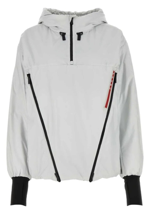 Prada contrast-trim jacket - Grey
