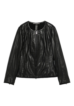 The Jackie Leathers Galaxia zip leather jacket - Black