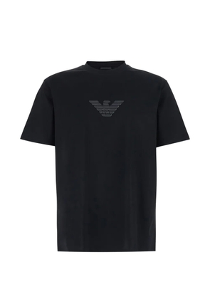Emporio Armani logo-appliqué T-shirt - Black