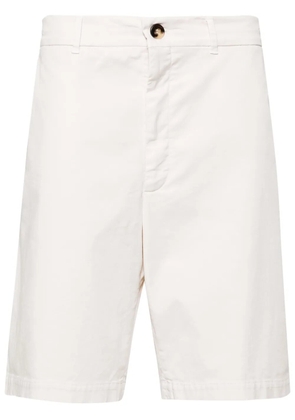 Brunello Cucinelli twill cotton bermuda shorts - Neutrals