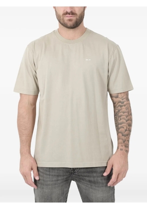 NN07 Adam embroidered-logo T-shirt - Neutrals