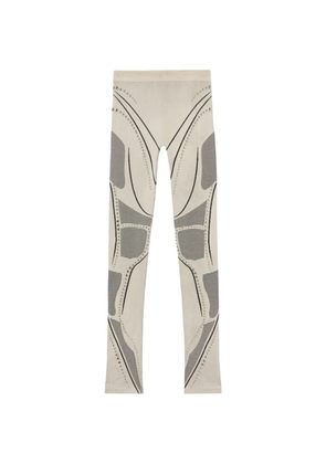 Off-White studded seamless race leggings - Neutrals