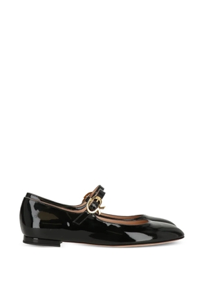 Gianvito Rossi buckle-strap ballet flats - Black