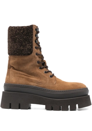 Copenhagen panelled boots - Brown