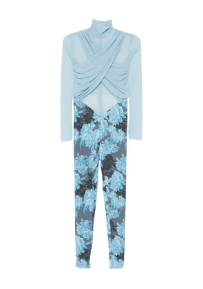 Mazzei floral-print jumpsuit - Blue