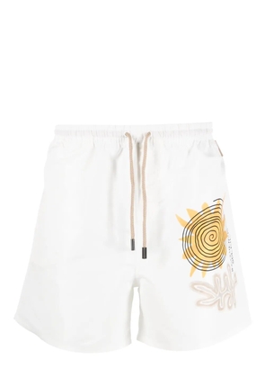 Jacquemus Le Maillot Praia swim shorts - White