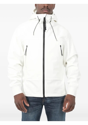 C.P. Company Soft Shell-R zip-fastening hooded jacket - White