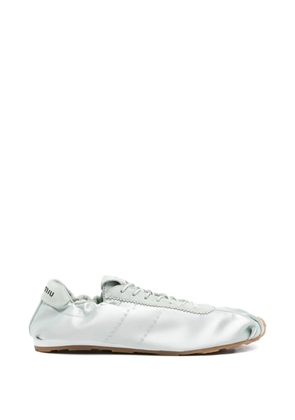 Miu Miu satin low profile sneakers - Green