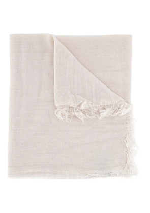 Antonelli fringed scarf - Neutrals