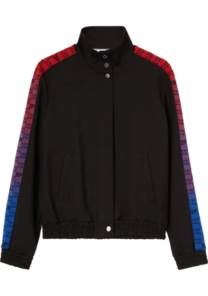 Off-White monogram-band track jacket - Black