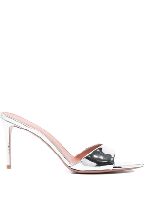 Castagna 80mm Alixia heeled mules - Silver