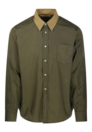 OUR LEGACY contrast-collar shirt - Green