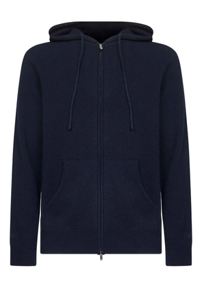 MC2 Saint Barth zip wool hoodie - Blue