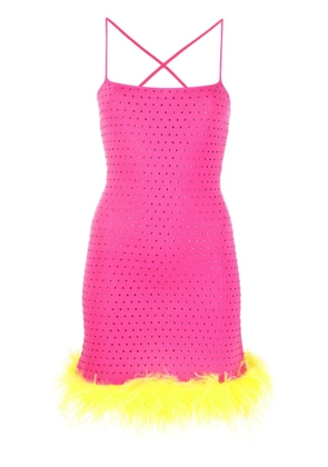 Chiara Ferragni ostrich-feather dress - Pink