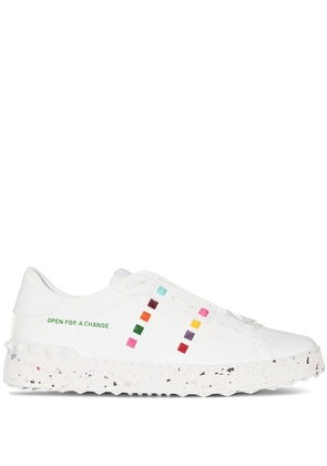 Valentino Garavani Open For a Change leather sneakers - White