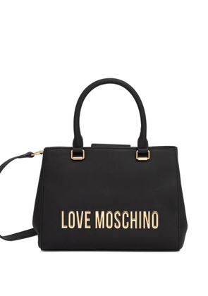 Love Moschino logo top tote bag - Black