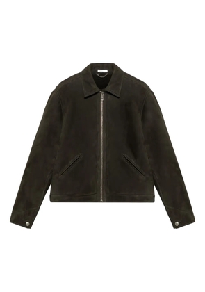 1989 STUDIO zip-up leather jacket - Brown