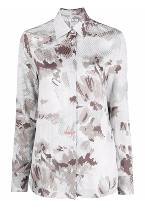 Off-White camouflage-print long-sleeve shirt - Grey