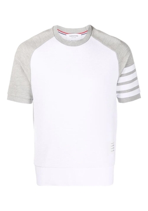 Thom Browne 4-Bar stripe T-shirt - White