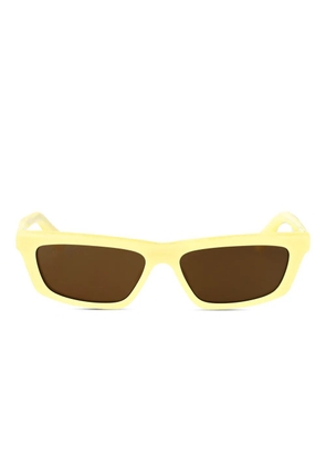 Jacquemus rectangle-frame sunglasses - Yellow
