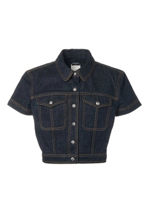 CHANEL Pre-Owned 1997 short-sleeve denim top - Blue