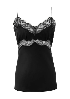 Saint Laurent silk-satin top - Black