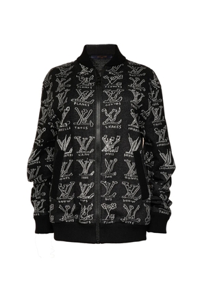 Louis Vuitton Pre-Owned 2021 zip-up sweatshirt - Black