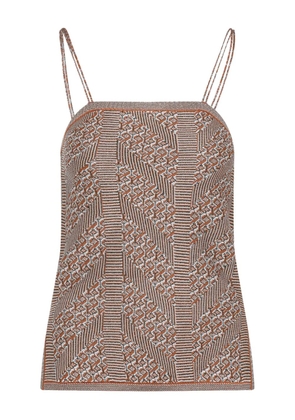 Valentino Garavani abstract-print top - Neutrals