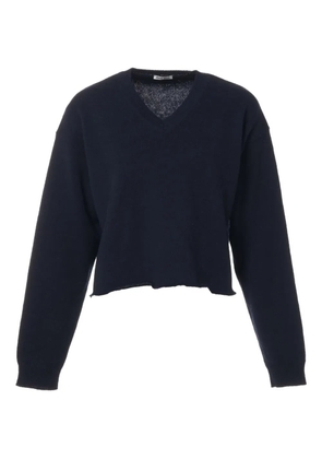 Miu Miu Pre-Owned 2021 V-neck sweater - Blue