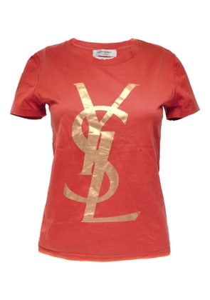 Saint Laurent Pre-Owned 2000s logo T-shirt - Red