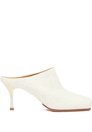 MM6 Maison Margiela square-toe mules - White