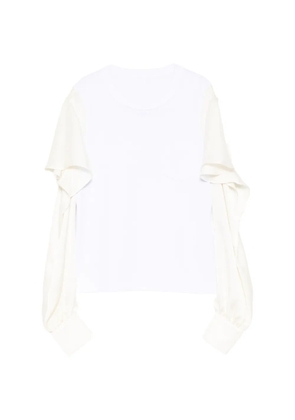 sacai panelled T-shirt - White