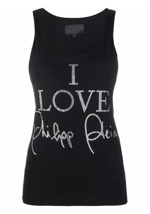 Philipp Plein crystal-embellished tank top - Black