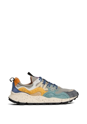 FLOWER MOUNTAIN Yamano suede lace-up sneakers - Grey