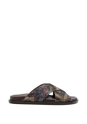 Missoni sequin criss-cross sandals - Black