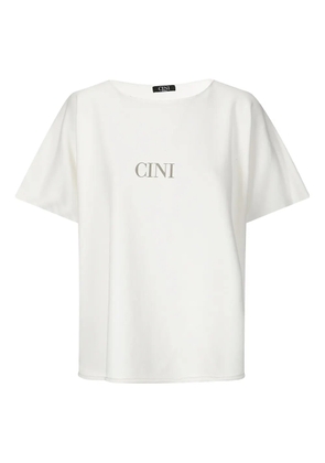 Cini logo-print T-shirt - White