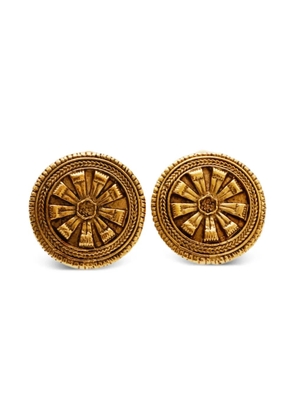 CHANEL Pre-Owned 1980-1990s circular clip-on earrings - Gold