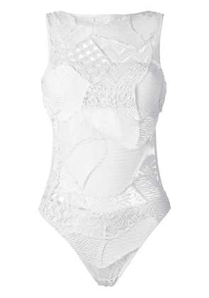 Amir Slama crochet swimsuit - White