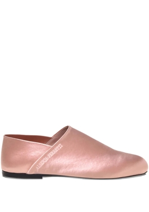Alberta Ferretti satin loafers - Pink