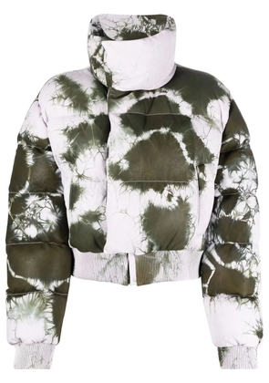 Off-White tie-dye puffer jacket - Pink